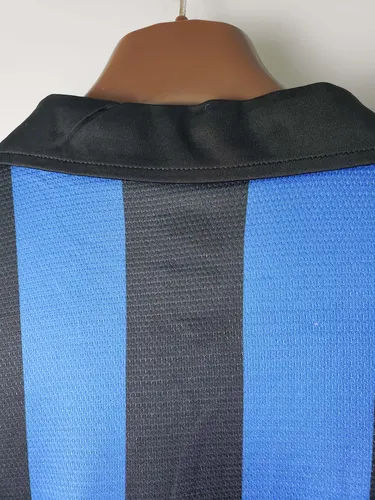 1998/1999 Retro Long Sleeve Internazionale Milan Home Football Jersey  — view 4