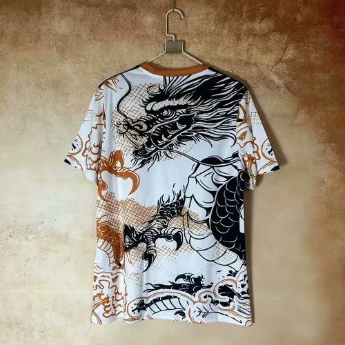 2025/2026 Real Madrid Black and white orange dragon Special Edition Football Jersey  — view 2