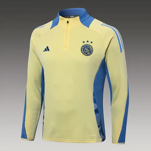 2024/2025 Ajax Half-Pull Training Suit Yellow Football Shirt  Set — view 3