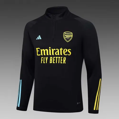 2023/2024 Arsenal Half-Pull Training Suit black Football Shirt  Set — view 4