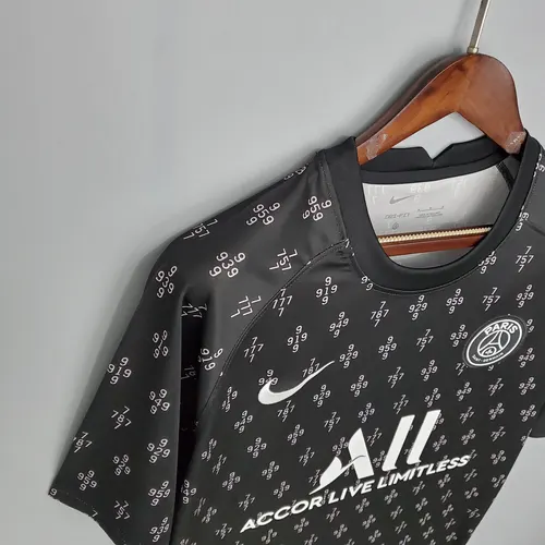 2021/2022 Psg Paris Saint-Germain Training Wear Black — view 6
