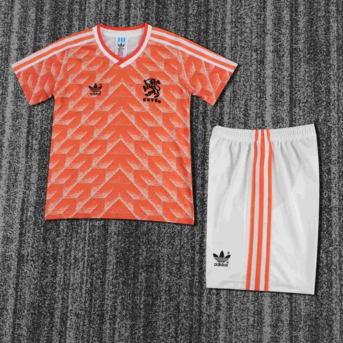 Maillot de football domicile rétro Pays-Bas 1988   taille enfant — view 1