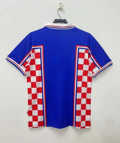 Camisa de Futebol Visitante Seleção Croácia Retrô 1998  — view 2