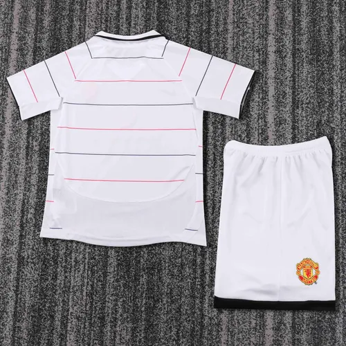 2003-2005 Retro Manchester United Camiseta Visitante  Talla Infantil — view 2