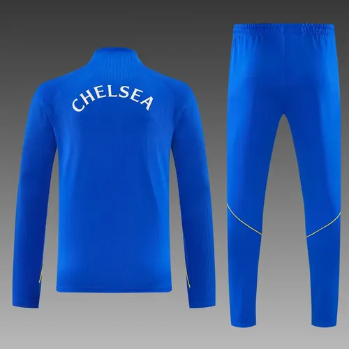 2026/2027 Chelsea Survêtement Mi-Tirant Bleu Ensemble Maillot Football   — view 2