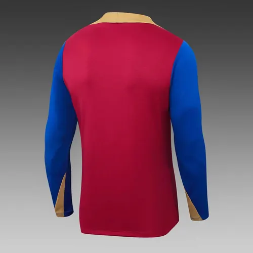 2023/2024 Barcelona Conjunto de Treino Half-Pull Vermelho-azul Jersey — view 4