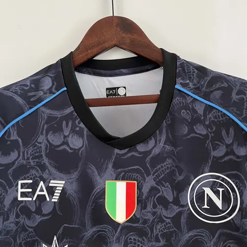 2023/2024 Napoli Halloween Special Edition Black Soccer Jersey  — view 3