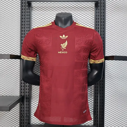 Version joueur Mexique national Gold cup version rouge maillot de football AAA qualité fan 2025