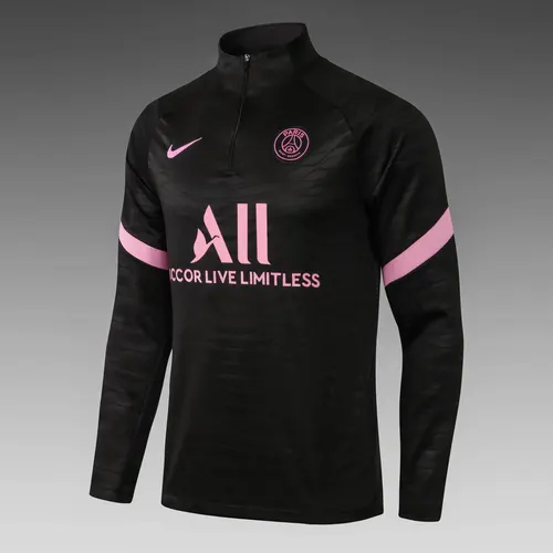 Chándal de Entrenamiento Media Cremallera PSG Paris Saint-Germain 2021/2022 Negro Set — view 4