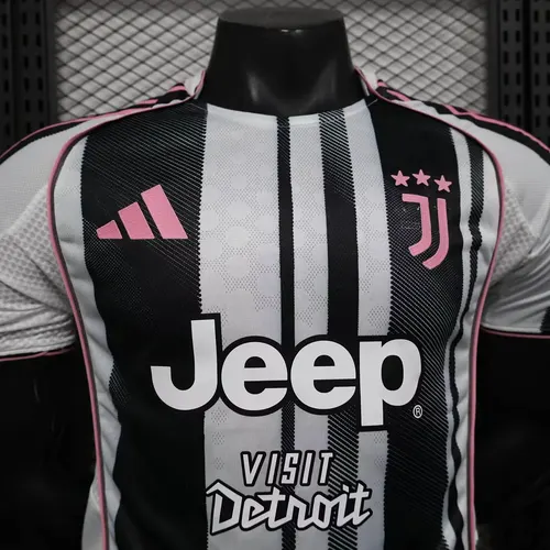 2025/2026 Versão Jogador Juventus Home Camisa de Futebol   (Com Patrocinadores) — view 3