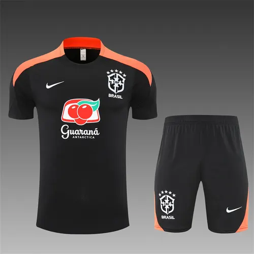 2026 Brazil training Black football jersey  suit — view 3