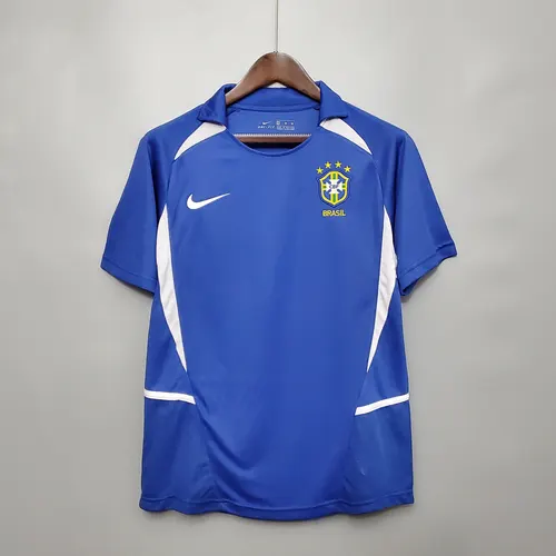 2002 Retro Brazil Away Soccer Jersey — view 1
