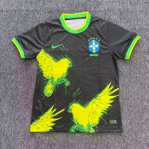2025/2026 Brasilien Birdie Schwarz Fußballtrikot 