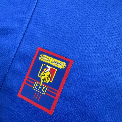 Maillot Domicile Rétro France 1998 Manches Longues  Taille Enfant — view 4