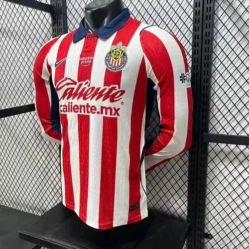 2026/2027 Camisa de Futebol Chivas Home Versão Jogador Manga Longa   — view 4