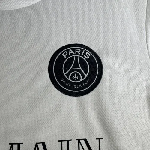 2020 Retro Psg Paris Saint-Germain Vierter Trainingsanzug Weiß Fußballtrikot  — view 6