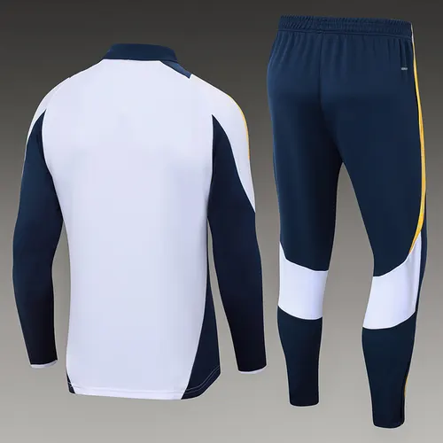 2024/2025 Real Demi-Traction Tenue d'Entraînement Blanc Maillot de Football  Ensemble — view 2