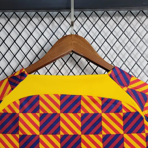 2023/2024 Barcelona Trainingsbekleidung Gestreiftes Karo-Trikot — view 7