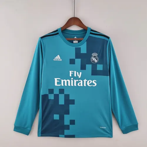 2017/2018 Retro Langarm Real Madrid Dritt-Auswärts