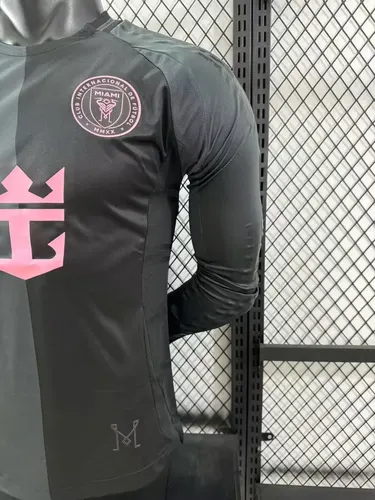 Maillot extérieur Inter Miami Version Joueur Manches Longues 2025/2026 Football Jersey lande — view 7