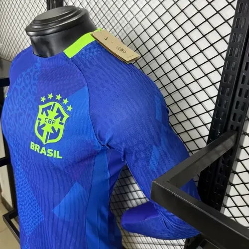 2025/2026 Langarm Player Version Brasilien Auswärts Fußballtrikot  — view 7