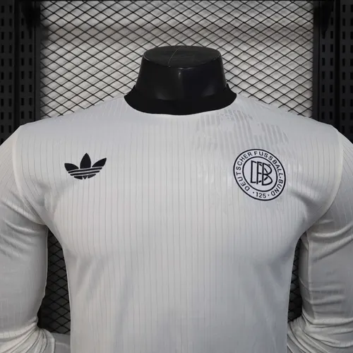 Camisa de Futebol Branca Manga Longa Versão Jogador Edição 125º Aniversário Alemanha 2025 AAA para Torcedores — view 5