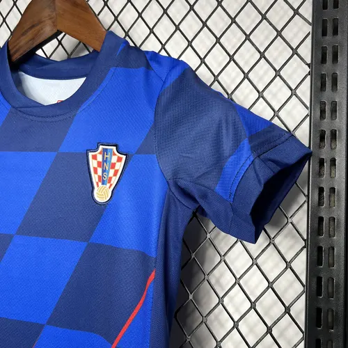 2024 Croatia National Team Away Football Shirt  Kids Size — view 4