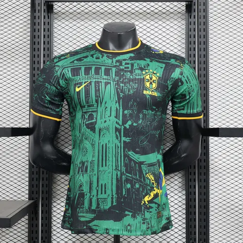 Maillot édition spéciale vert Brésil version joueur 2024 AAA qualité fan