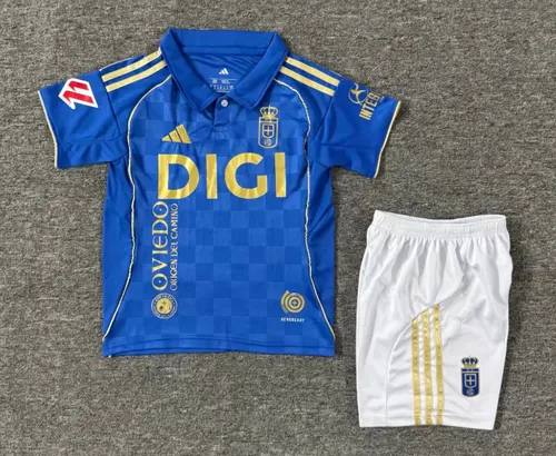 2025/2026 Real Oviedo Primera Equipación Local Camiseta Fútbol  Talla Infantil — view 1