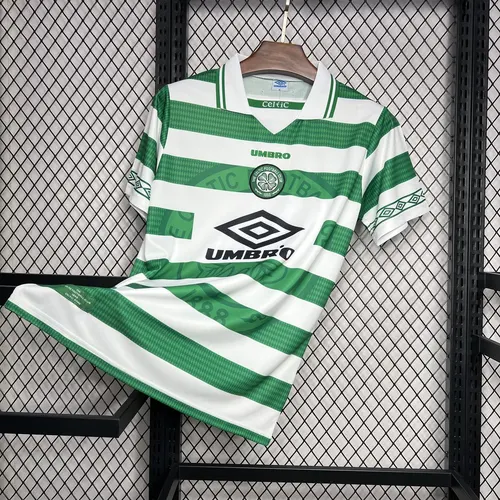 1998/1999 Retro Celtic Heim Fußballtrikot  — view 3