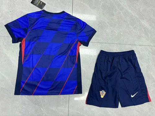 2024 Croatia National Team Away Football Shirt  Kids Size — view 2