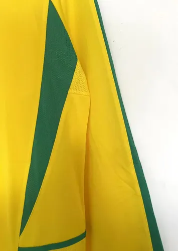2002 Retro Long Sleeve Brazil Home Soccer Jersey  — view 5