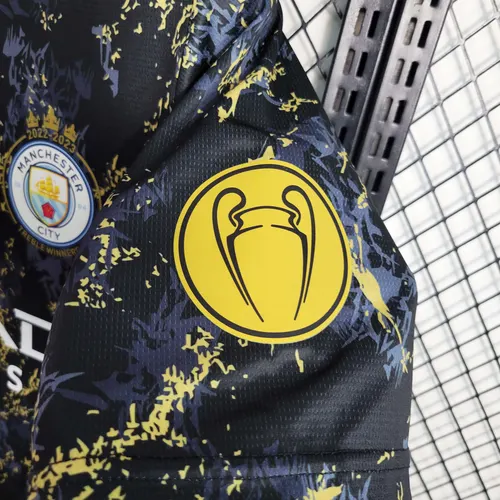 Camiseta de Fútbol Negra Edición Especial Manchester City 2023/2024  — view 8