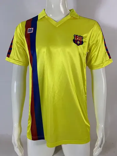 1982/1984 رجعي برشلونة قميص خارج الأرض جودة تايلاندية — view 1