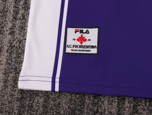 1999-2000 Retro Fiorentina Heim Fußballtrikot AAA fan-gradät Kindergröße — view 10