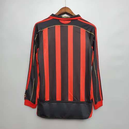 Camiseta Fútbol Retro AC Milan Local Manga Larga 2006/2007  — view 2