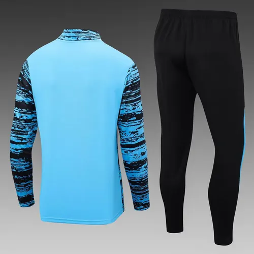 Conjunto de entrenamiento azul de media cremallera del Al-Nassr 2022/2023 — view 2