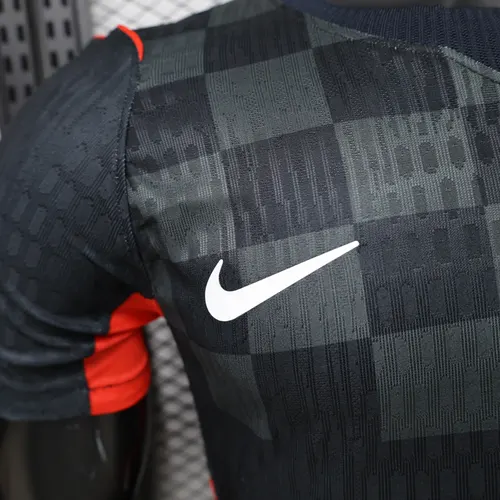 2026 Spielerversion Kroatien Nationalmannschaft Sonderedition Schwarz Fußballtrikot   — view 4