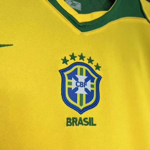 Camisa Retro Brasil Casa 2004 AAA qualidade fã — view 4