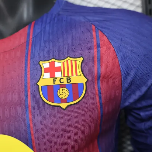 2025/2026 Manga Longa Barcelona Camisa de Futebol Principal  — view 5