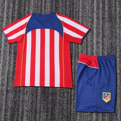 2004-2005 Retro Atletico Madrid Home Football Jersey  Kids Size — view 2