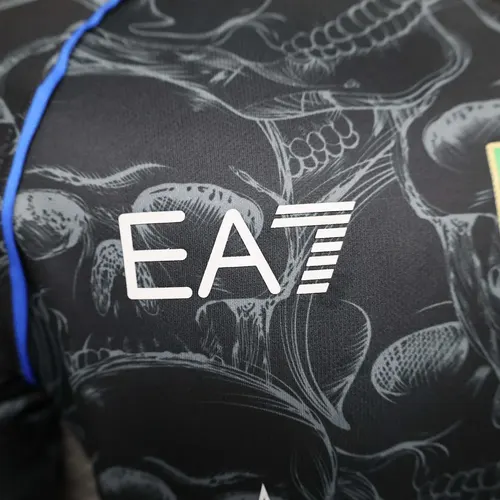 Camisa de Futebol Preta Edição Especial Halloween Napoli Versão Jogador 2023/2024  — view 3