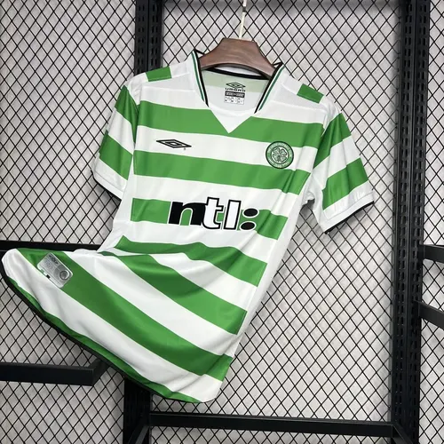 Camisa de Futebol Retro 1999/2000 Celtic Casa  — view 3