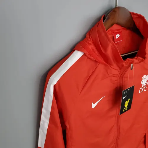 2021/2022 Liverpool Windbreaker Red Soccer Jersey  — view 6