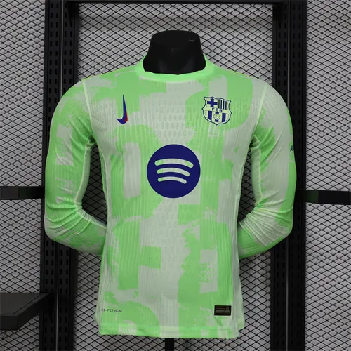 2024/2025 Camisa de Futebol Terceiro Visitante Manga Longa Barcelona  — view 1