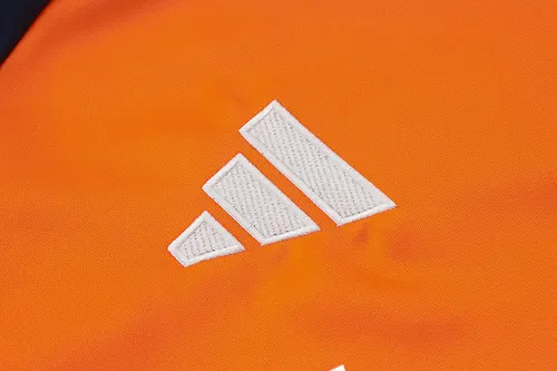 2024/2025 Manchester United Half-Pull Training Suit Orange Football Shirt  Set — view 9