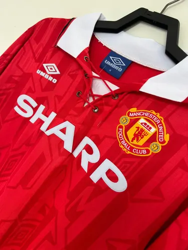 1992/1994 Maillot Rétro Manches Longues Manchester United Home Football  — view 5