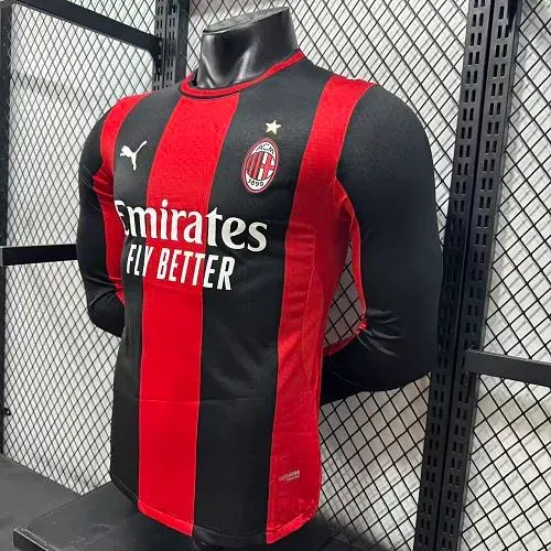 Maillot Domicile Football Manches Longues Version Joueur 2026/2027 AC Milan   — view 4