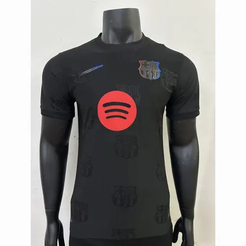 2025/2026 Barcelona Version Joueur Édition Spéciale Noir Maillot de Football  — view 1
