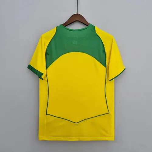 Camiseta de Fútbol Retro Brasil Local 2004 — view 4